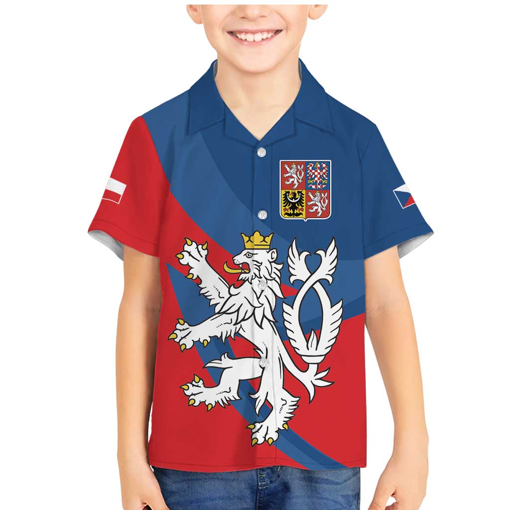 Personalized Czech Republic Coat of Arms Family Matching Mermaid Dress and Hawaiian Shirt Statni Znak Ceske Republiky - Silver Double-tailed Lion