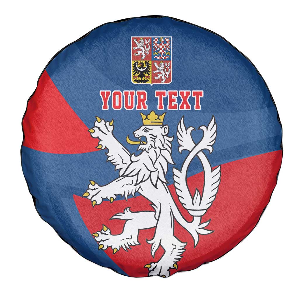 Personalized Czech Republic Coat of Arms Spare Tire Cover Statni Znak Ceske Republiky - Silver Double-tailed Lion LT17 - Wonder Print Shop