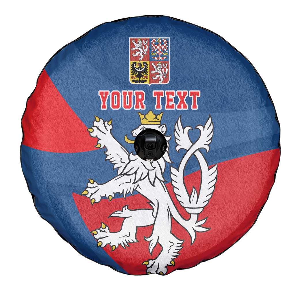 Personalized Czech Republic Coat of Arms Spare Tire Cover Statni Znak Ceske Republiky - Silver Double-tailed Lion LT17 - Wonder Print Shop