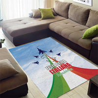 Italy Festa della Repubblica Area Rug Frecce Tricolori with Dove