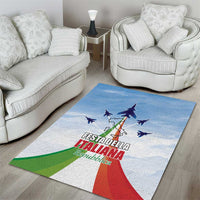 Italy Festa della Repubblica Area Rug Frecce Tricolori with Dove