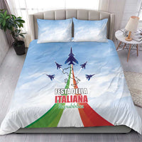 Italy Festa della Repubblica Bedding Set Frecce Tricolori with Dove