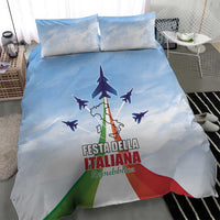 Italy Festa della Repubblica Bedding Set Frecce Tricolori with Dove