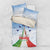 Italy Festa della Repubblica Bedding Set Frecce Tricolori with Dove