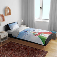 Italy Festa della Repubblica Bedding Set Frecce Tricolori with Dove