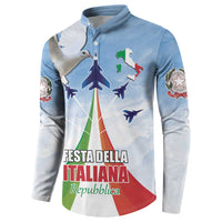 Italy Festa della Repubblica Button Sweatshirt Frecce Tricolori with Dove