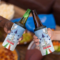 Italy Festa della Repubblica 4 in 1 Can Cooler Tumbler Frecce Tricolori with Dove