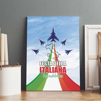 Italy Festa della Repubblica Canvas Wall Art Frecce Tricolori with Dove