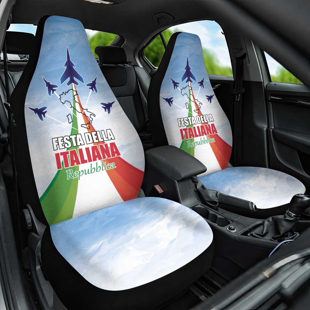 Italy Festa della Repubblica Car Seat Cover Frecce Tricolori with Dove
