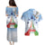 Italy Festa della Repubblica Couples Matching Puletasi and Hawaiian Shirt Frecce Tricolori with Dove