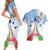 Italy Festa della Repubblica Couples Matching Short Sleeve Bodycon Dress and Hawaiian Shirt Frecce Tricolori with Dove