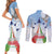 Italy Festa della Repubblica Couples Matching Short Sleeve Bodycon Dress and Long Sleeve Button Shirt Frecce Tricolori with Dove