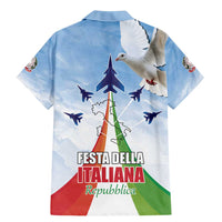Italy Festa della Repubblica Family Matching Mermaid Dress and Hawaiian Shirt Frecce Tricolori with Dove