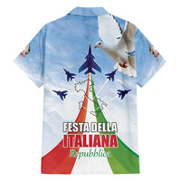 Italy Festa della Repubblica Family Matching Puletasi and Hawaiian Shirt Frecce Tricolori with Dove