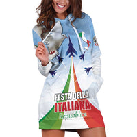 Italy Festa della Repubblica Hoodie Dress Frecce Tricolori with Dove