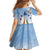 Italy Festa della Repubblica Kid Short Sleeve Dress Frecce Tricolori with Dove