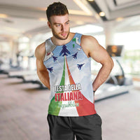 Italy Festa della Repubblica Men Tank Top Frecce Tricolori with Dove