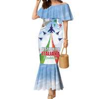 Italy Festa della Repubblica Mermaid Dress Frecce Tricolori with Dove