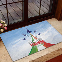 Italy Festa della Repubblica Rubber Doormat Frecce Tricolori with Dove