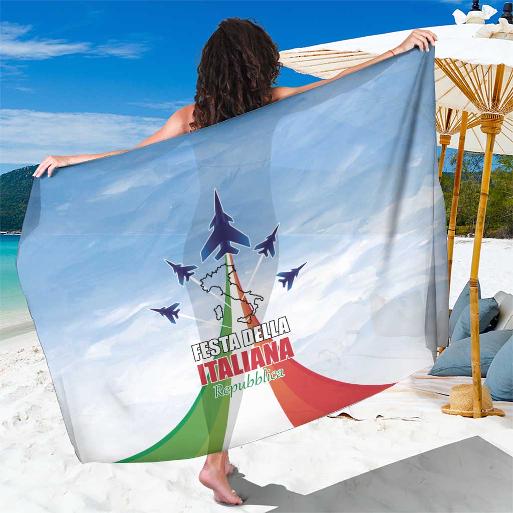 Italy Festa della Repubblica Sarong Frecce Tricolori with Dove