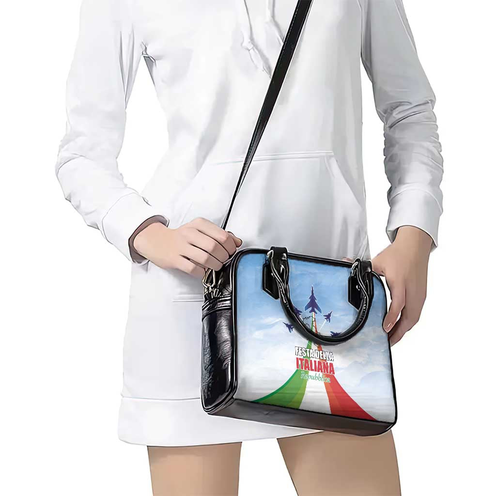 Italy Festa della Repubblica Shoulder Handbag Frecce Tricolori with Dove