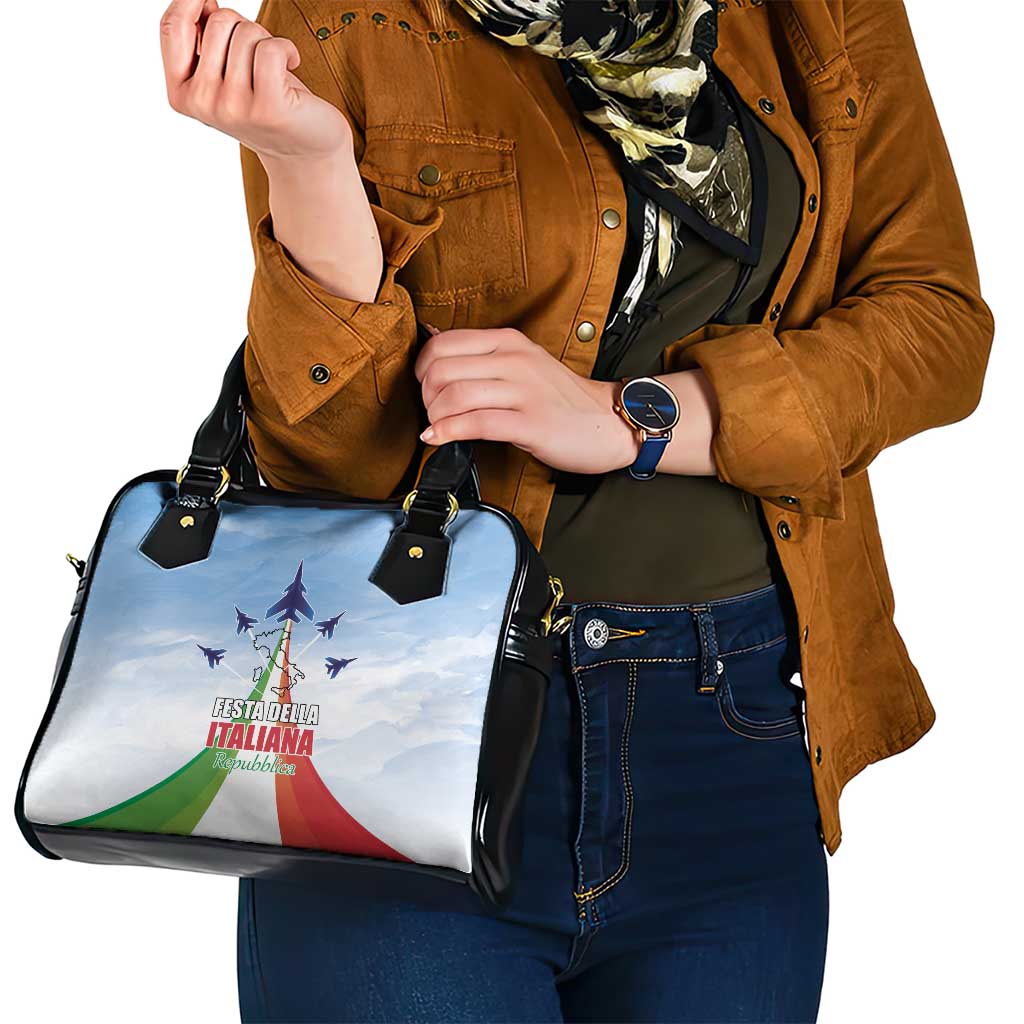 Italy Festa della Repubblica Shoulder Handbag Frecce Tricolori with Dove