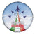 Italy Festa della Repubblica Spare Tire Cover Frecce Tricolori with Dove