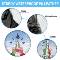 Italy Festa della Repubblica Spare Tire Cover Frecce Tricolori with Dove