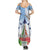 Italy Festa della Repubblica Summer Maxi Dress Frecce Tricolori with Dove