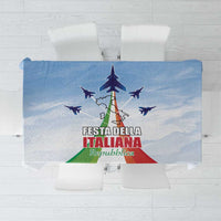 Italy Festa della Repubblica Tablecloth Frecce Tricolori with Dove