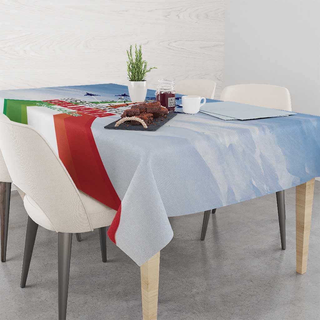 Italy Festa della Repubblica Tablecloth Frecce Tricolori with Dove
