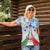 Italy Festa della Repubblica Women Polo Shirt Frecce Tricolori with Dove