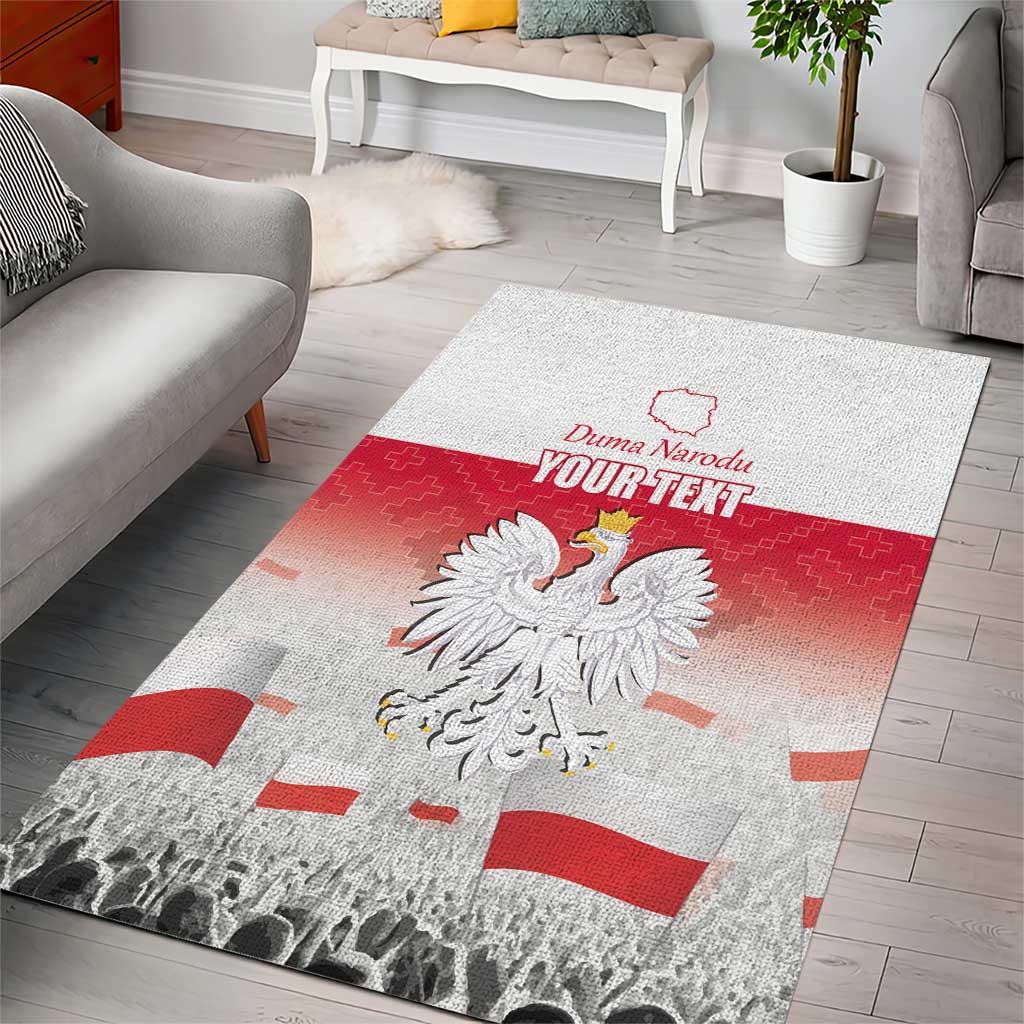 Polish Flag Day Personalized Area Rug Duma Narodu 2nd May