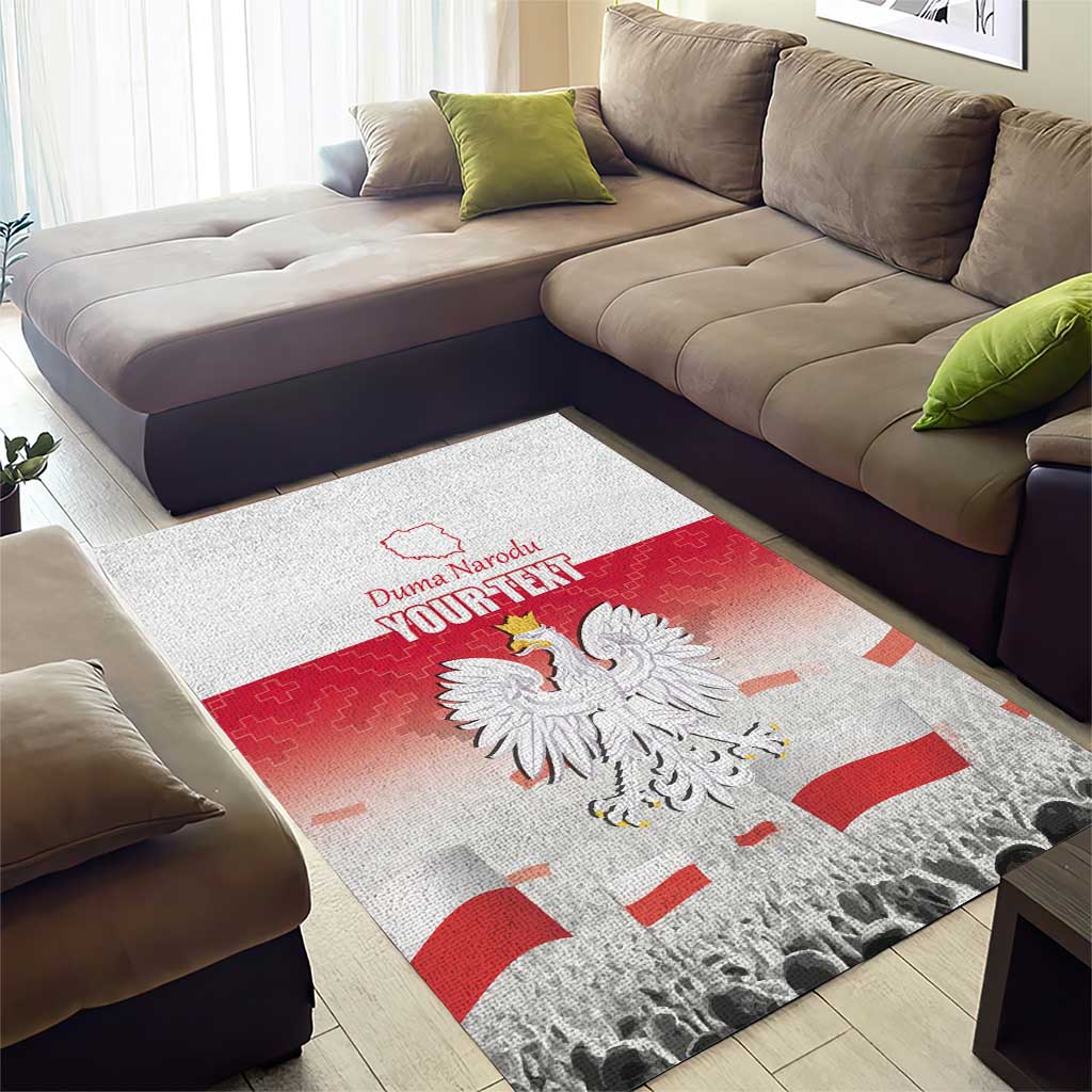 Polish Flag Day Personalized Area Rug Duma Narodu 2nd May