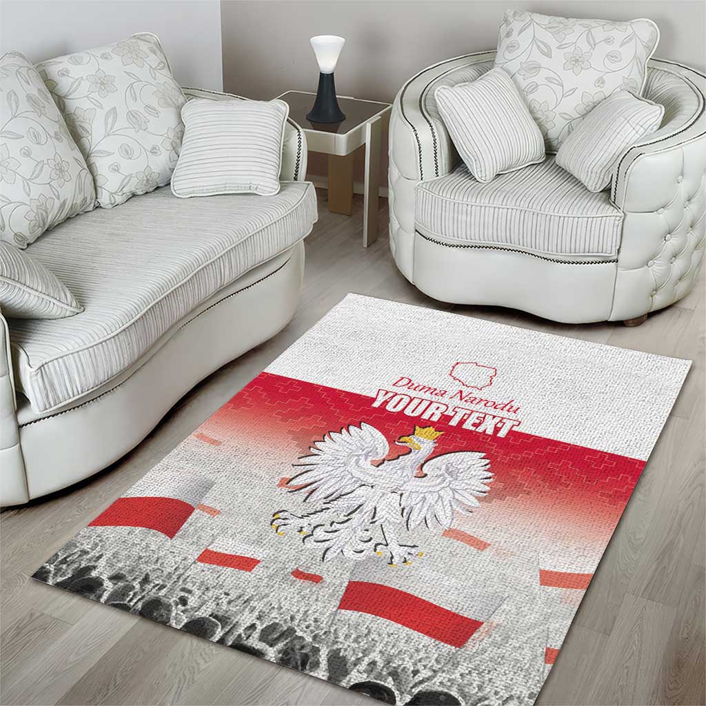 Polish Flag Day Personalized Area Rug Duma Narodu 2nd May