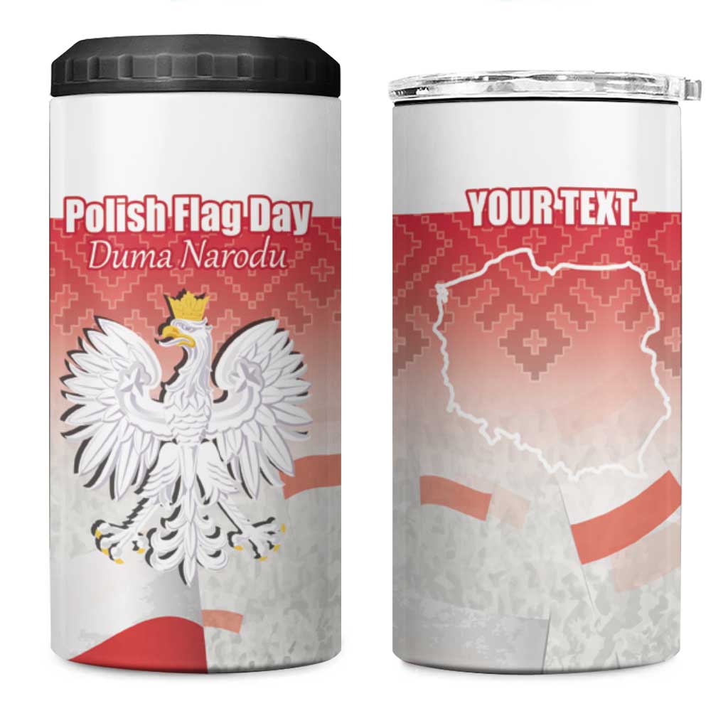 Polish Flag Day Personalized 4 in 1 Can Cooler Tumbler Duma Narodu 2nd May