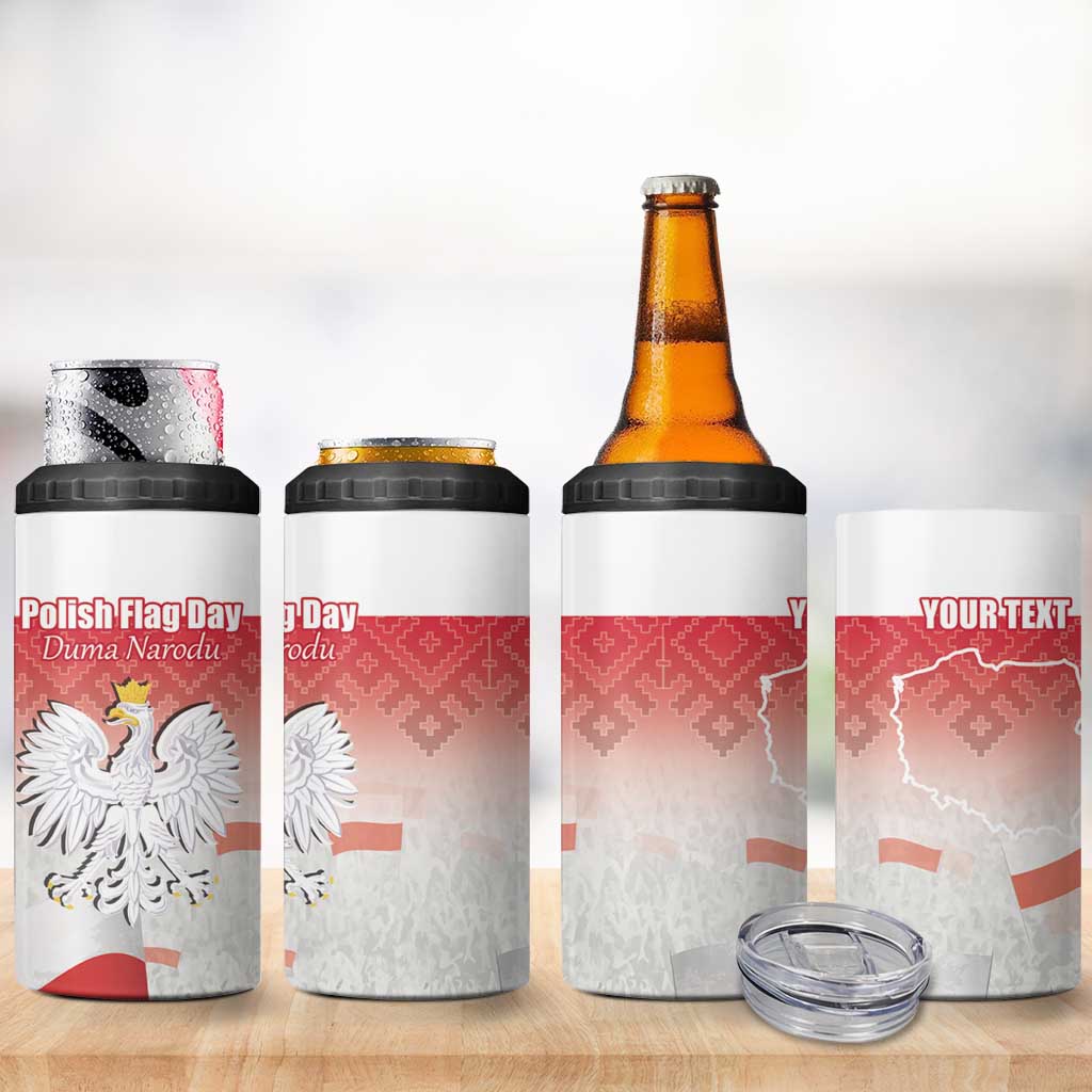 Polish Flag Day Personalized 4 in 1 Can Cooler Tumbler Duma Narodu 2nd May