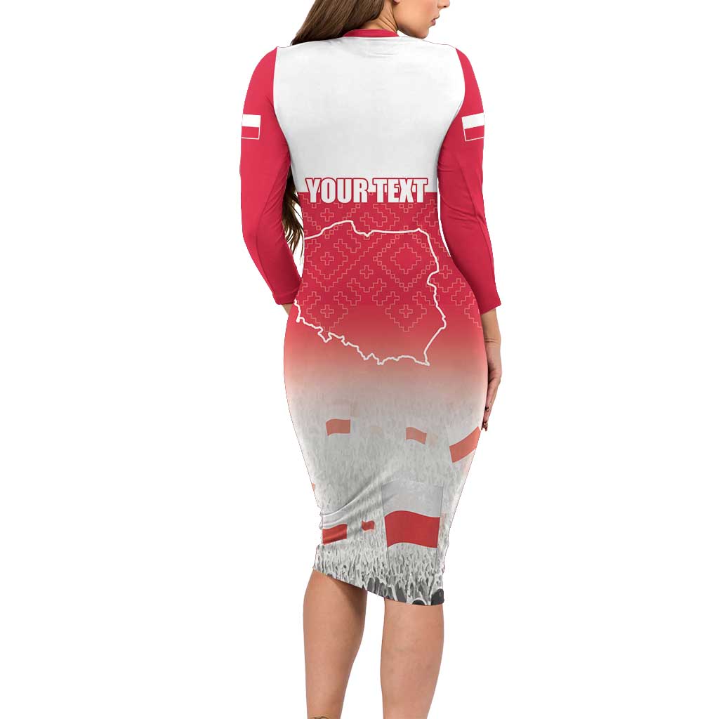 Polish Flag Day Personalized Family Matching Long Sleeve Bodycon Dress and Hawaiian Shirt Duma Narodu 2nd May