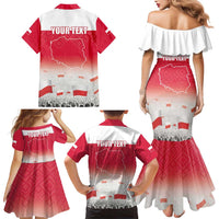 Polish Flag Day Personalized Family Matching Mermaid Dress and Hawaiian Shirt Duma Narodu 2nd May
