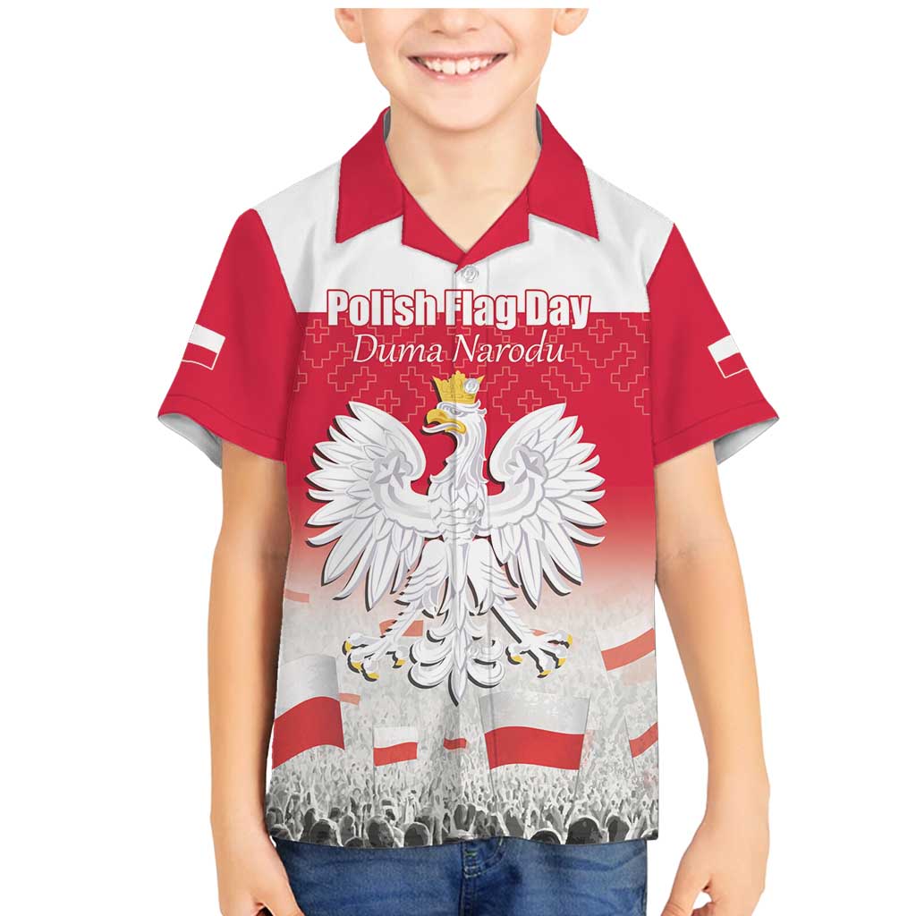 Polish Flag Day Personalized Family Matching Mermaid Dress and Hawaiian Shirt Duma Narodu 2nd May