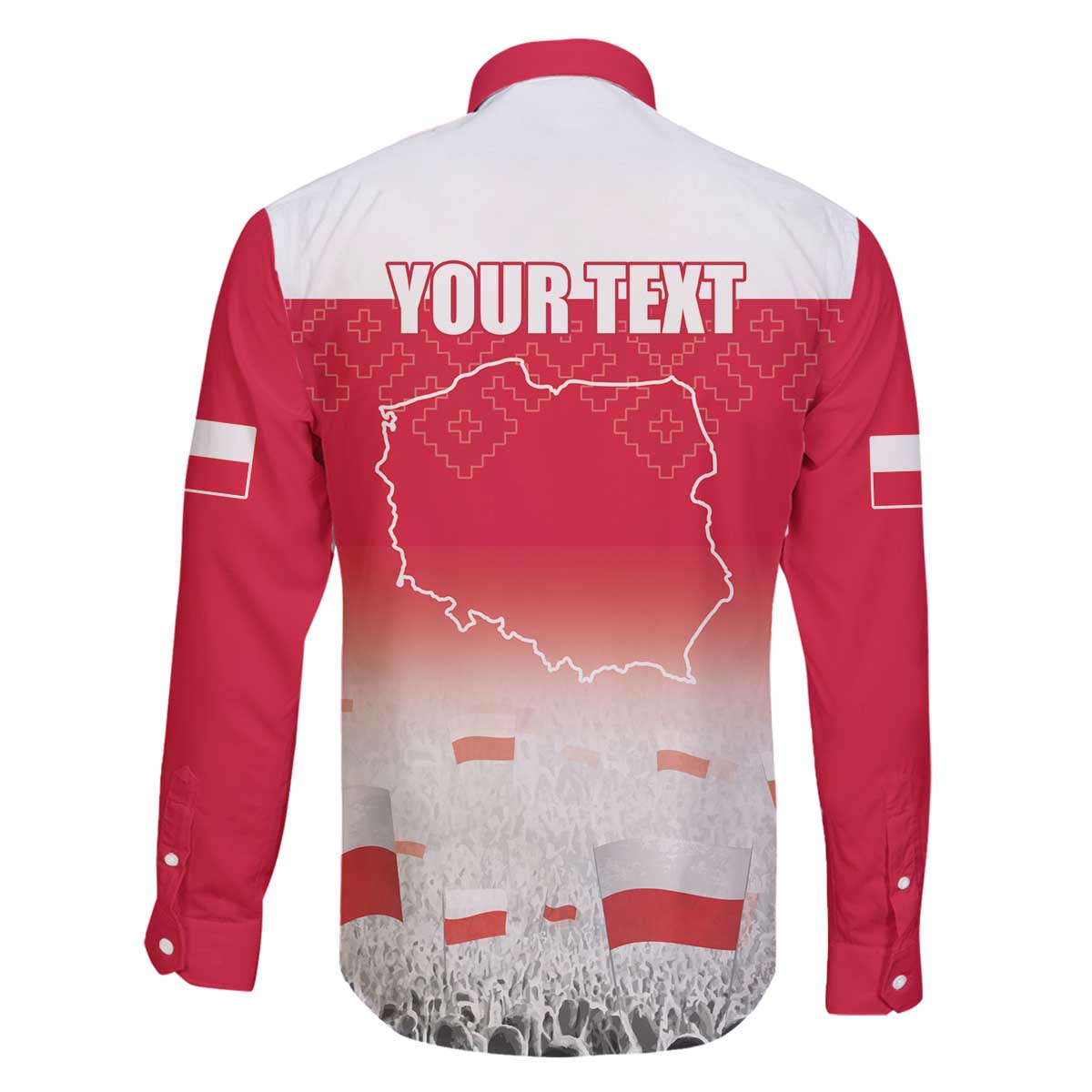 Polish Flag Day Personalized Family Matching Off The Shoulder Long Sleeve Dress and Hawaiian Shirt Duma Narodu 2nd May