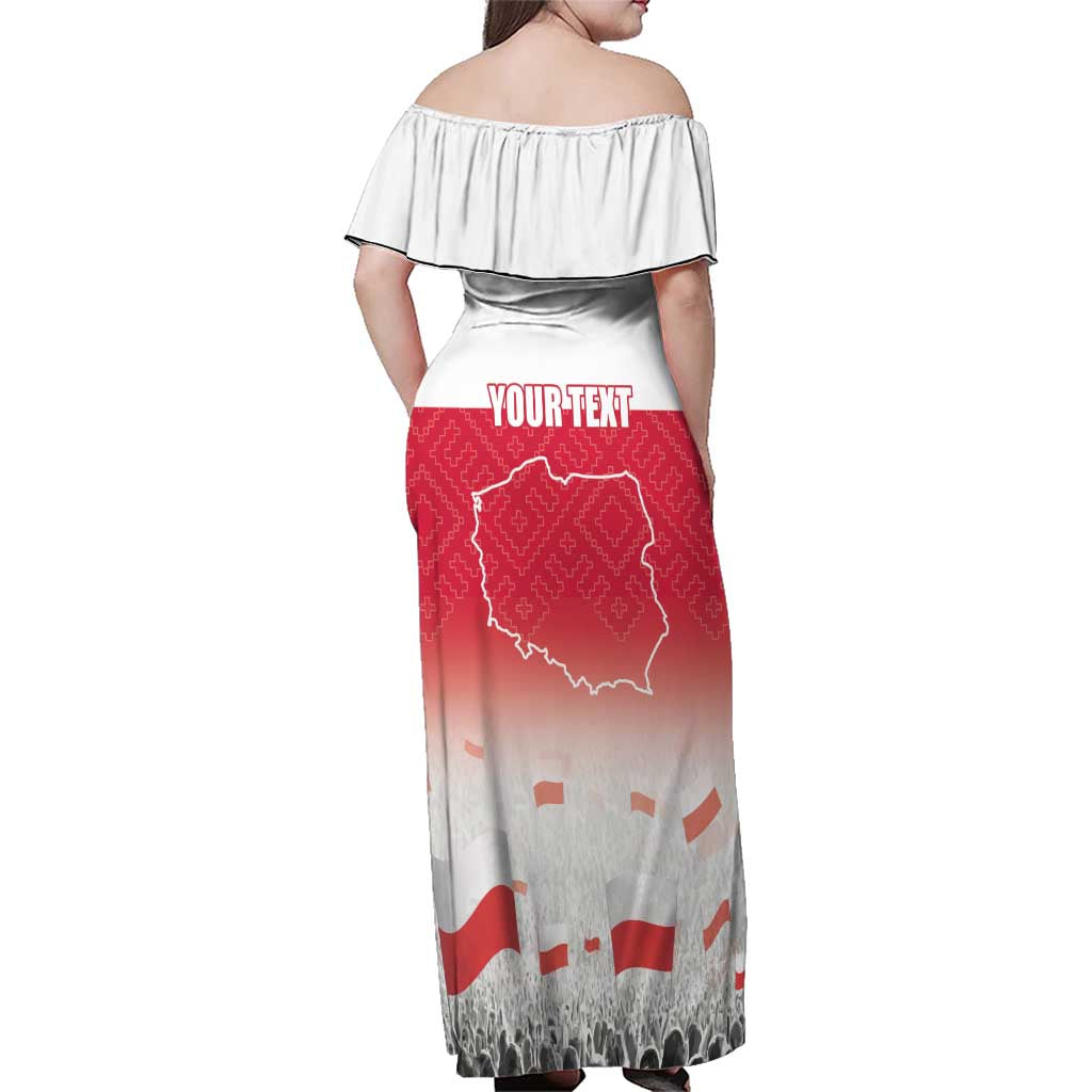 Polish Flag Day Personalized Family Matching Off Shoulder Maxi Dress and Hawaiian Shirt Duma Narodu 2nd May