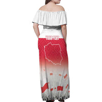 Polish Flag Day Personalized Family Matching Off Shoulder Maxi Dress and Hawaiian Shirt Duma Narodu 2nd May