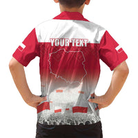 Polish Flag Day Personalized Family Matching Off Shoulder Short Dress and Hawaiian Shirt Duma Narodu 2nd May