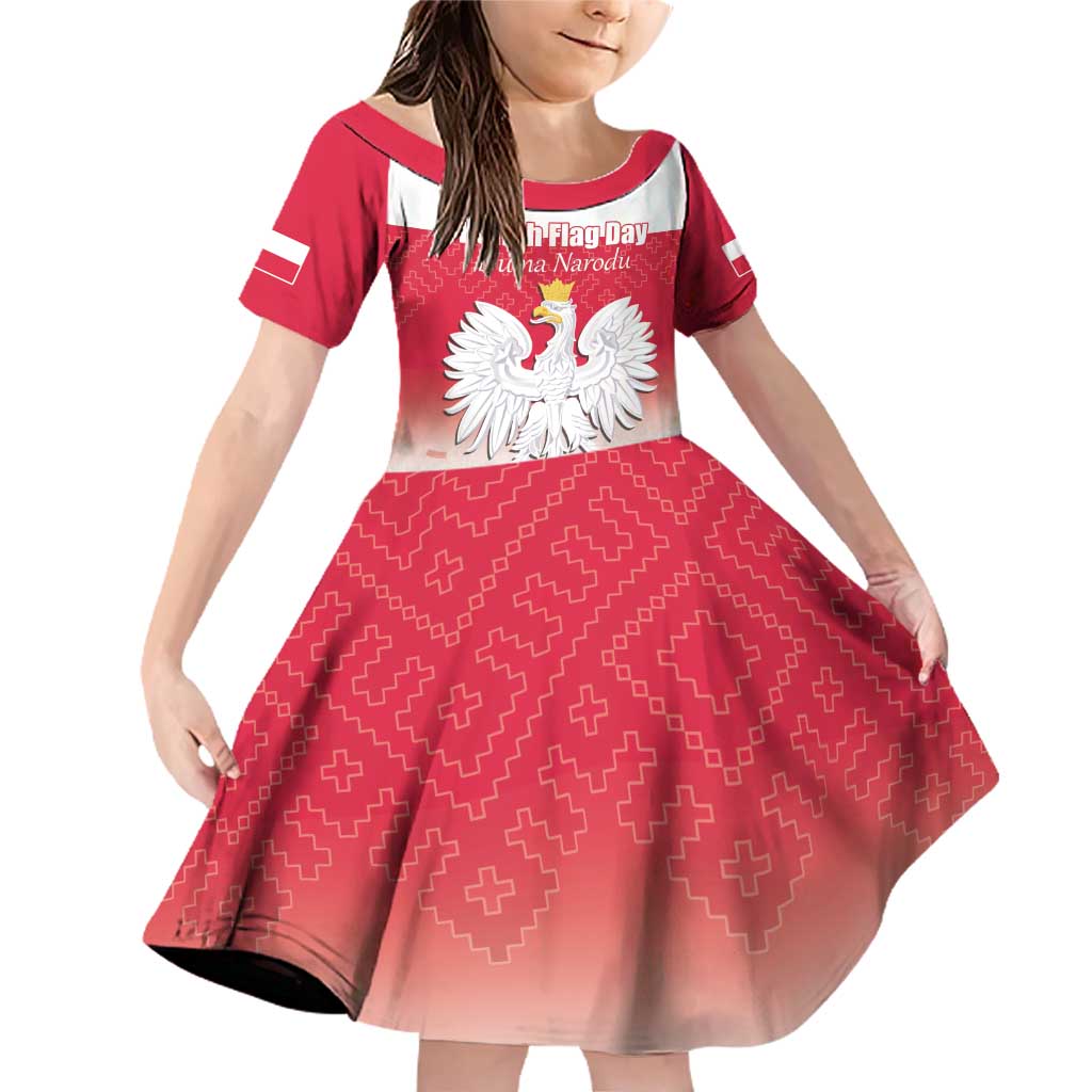 Polish Flag Day Personalized Family Matching Off Shoulder Short Dress and Hawaiian Shirt Duma Narodu 2nd May