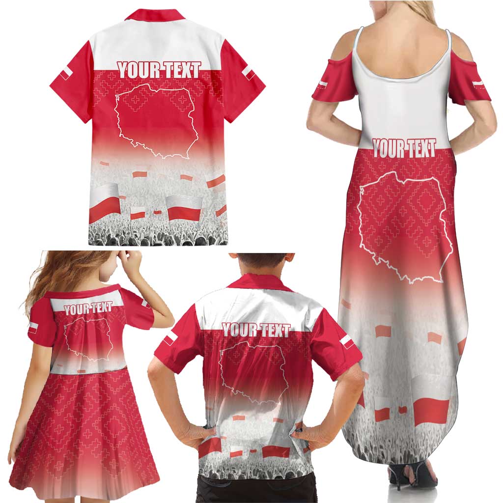 Polish Flag Day Personalized Family Matching Summer Maxi Dress and Hawaiian Shirt Duma Narodu 2nd May