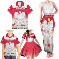 Polish Flag Day Personalized Family Matching Tank Maxi Dress and Hawaiian Shirt Duma Narodu 2nd May