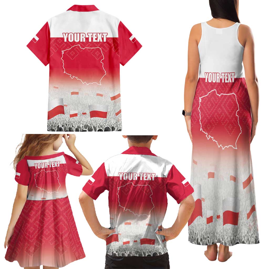 Polish Flag Day Personalized Family Matching Tank Maxi Dress and Hawaiian Shirt Duma Narodu 2nd May