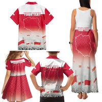 Polish Flag Day Personalized Family Matching Tank Maxi Dress and Hawaiian Shirt Duma Narodu 2nd May