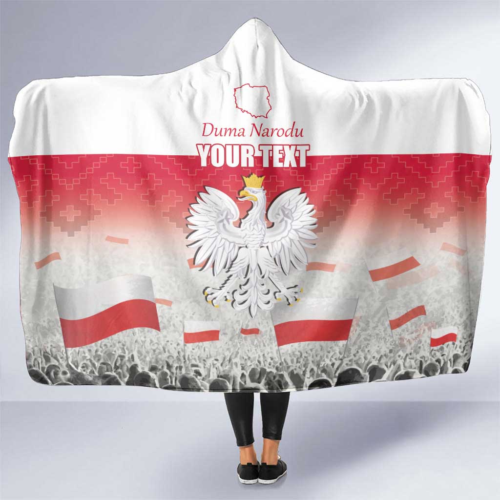 Polish Flag Day Personalized Hooded Blanket Duma Narodu 2nd May